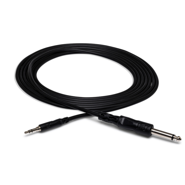 Hosa CMP-103 Mono Interconnect, 1/4 in TS to 3.5 mm TRS, 3 ft