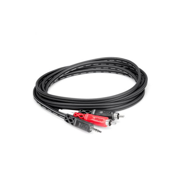 Hosa CMR-206 Stereo Breakout, 3.5 mm TRS to Dual RCA, 6 ft