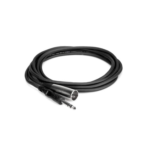 Hosa STX-105M Balanced Interconnect, 1/4 in TRS to XLR3M, 5 ft