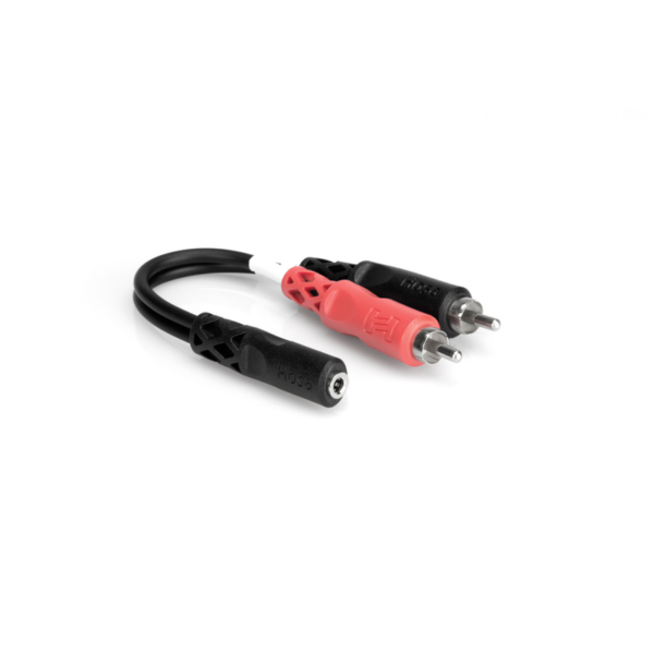 Hosa YMR-197 Stereo Breakout, 3.5 mm TRSF to Dual RCA